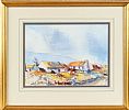 IRISH THATCHED COTTAGES by Robert Beattie at Ross's Online Art Auctions