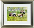 BADGERS & BLUEBELLS by Kenny Hayes at Ross's Online Art Auctions