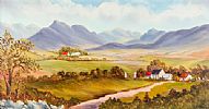 MOUNTAINS NEAR HILLTOWN by Sean E. McIlroy at Ross's Online Art Auctions