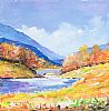 THE OLD HUMP BACK BRIDGE NEAR THE BLUESTACK MOUNTAINS by Sean Lorinyenko at Ross's Online Art Auctions