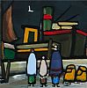 DOWN BY THE HARBOUR by Irish School at Ross's Online Art Auctions