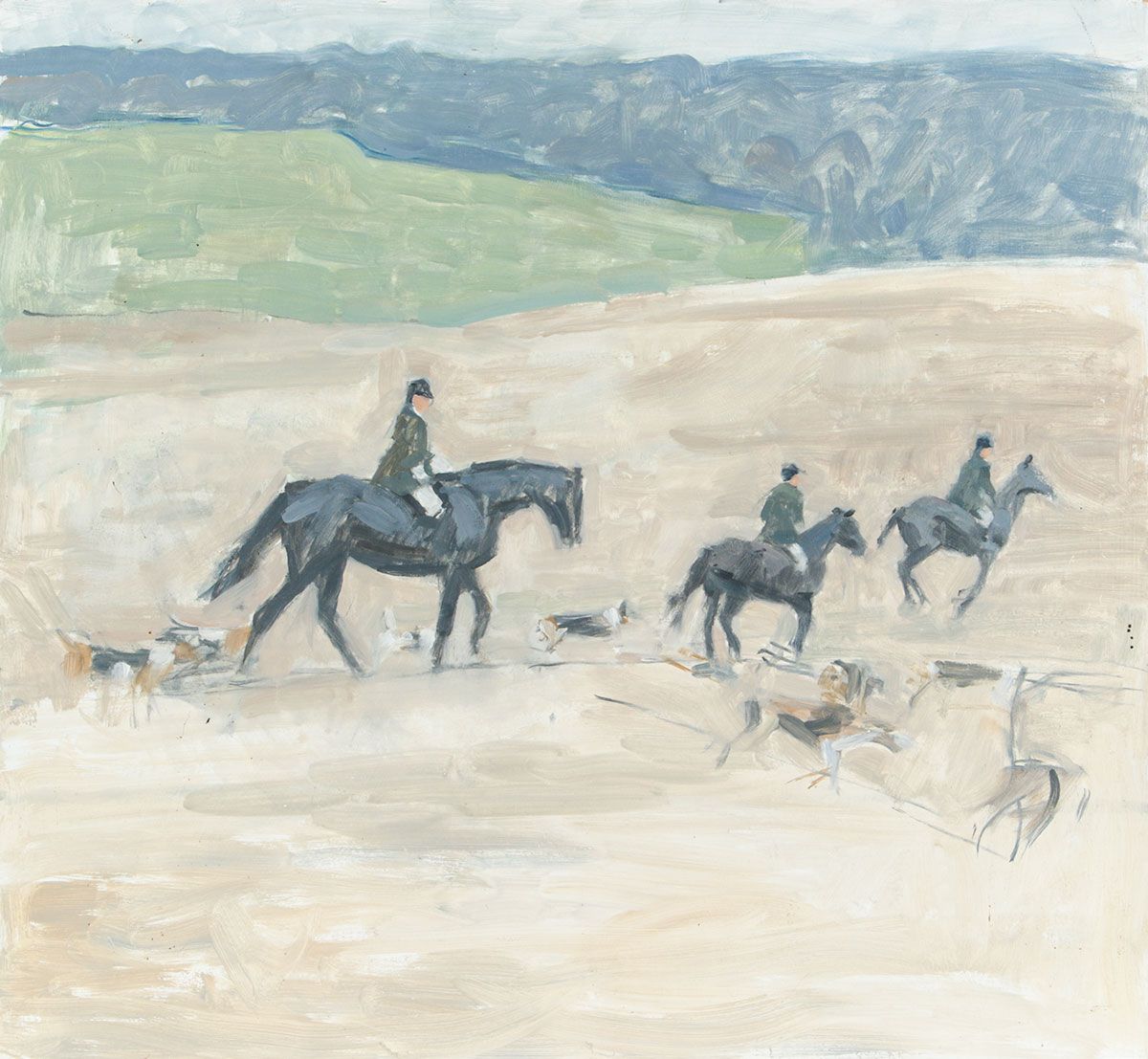 THE EAST DOWN FOXHOUNDS by Irish School at Ross's Online Art Auctions