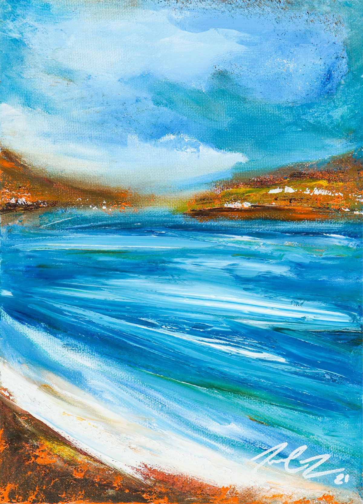ATLANTIC SHORELINE by David Campbell at Ross's Online Art Auctions