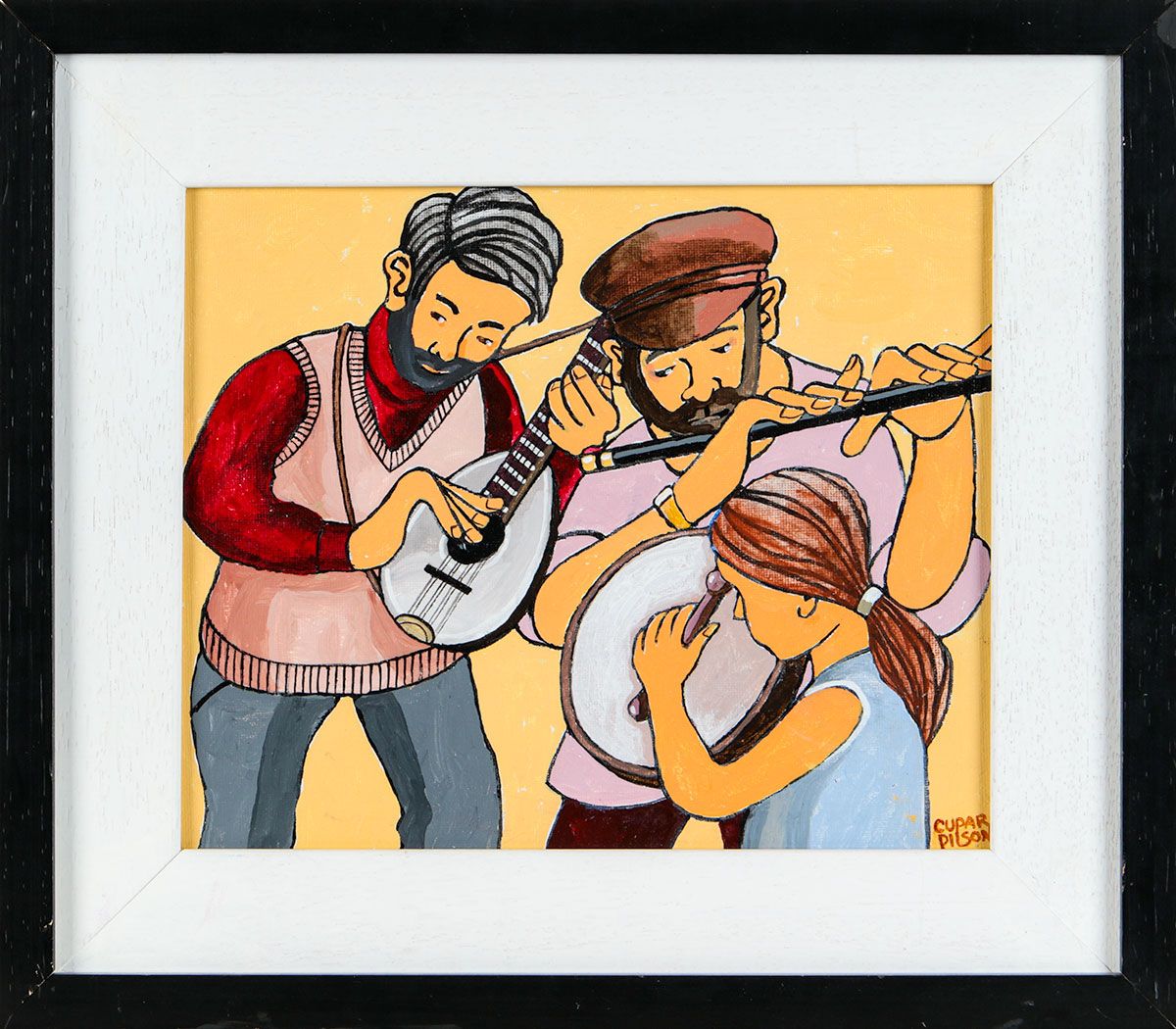 THREE MUSICANS by Cupar Pilson at Ross's Online Art Auctions