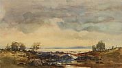 EVENING, STRANGFORD LOUGH , COUNTY DOWN by Rowland Hill RUA at Ross's Online Art Auctions