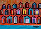 HAPPY HUTS by Paul Bursnall at Ross's Online Art Auctions