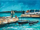 ROUNDSTONE HARBOUR, COUNTY GALWAY by Patrick Murphy at Ross's Online Art Auctions