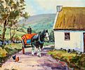 HEADING HOME IN THE GLENS by Nigel Allison at Ross's Online Art Auctions