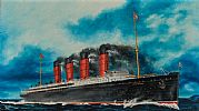 RMS LUSITANIA by John Ginn at Ross's Online Art Auctions
