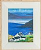 TRA NA ROSSAN WHITE COTTAGES by Sean Lorinyenko at Ross's Online Art Auctions
