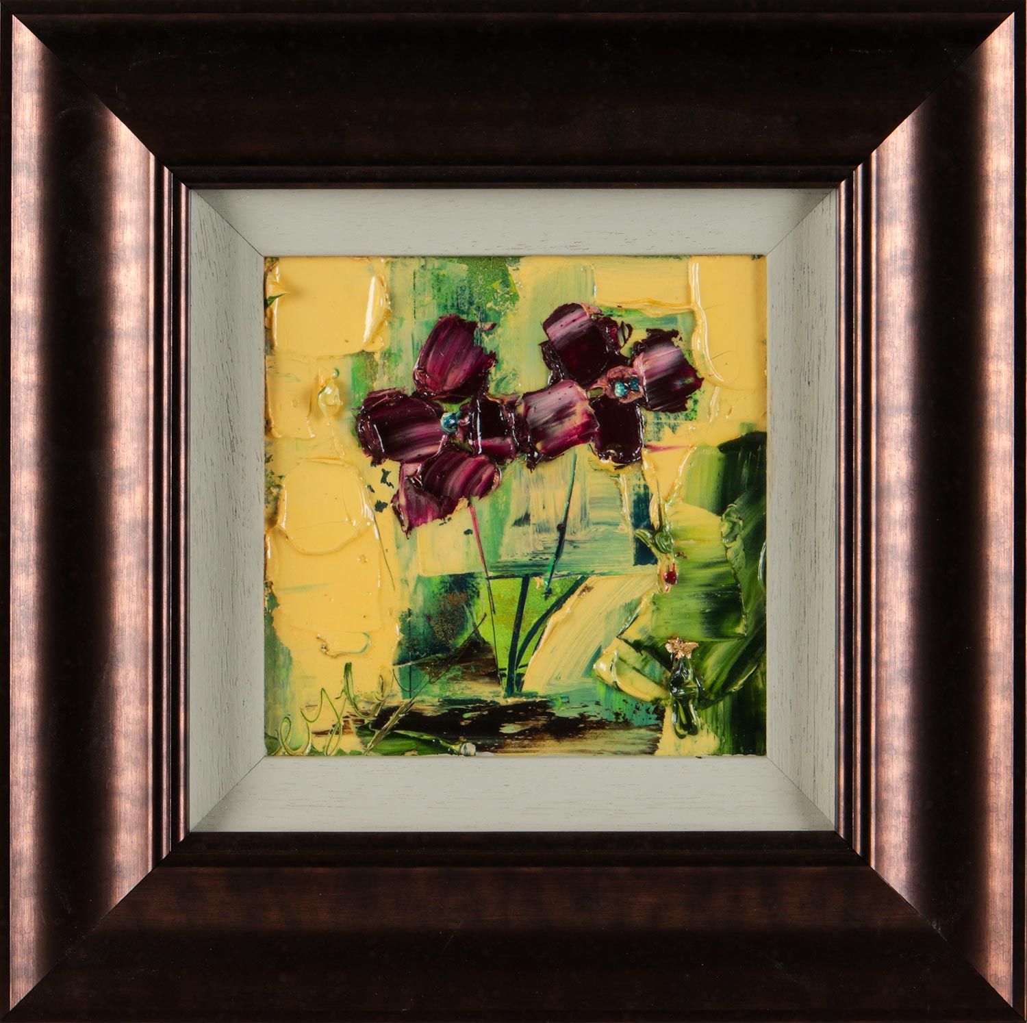 PURPLE FLOWERS by Colin Flack at Ross's Online Art Auctions