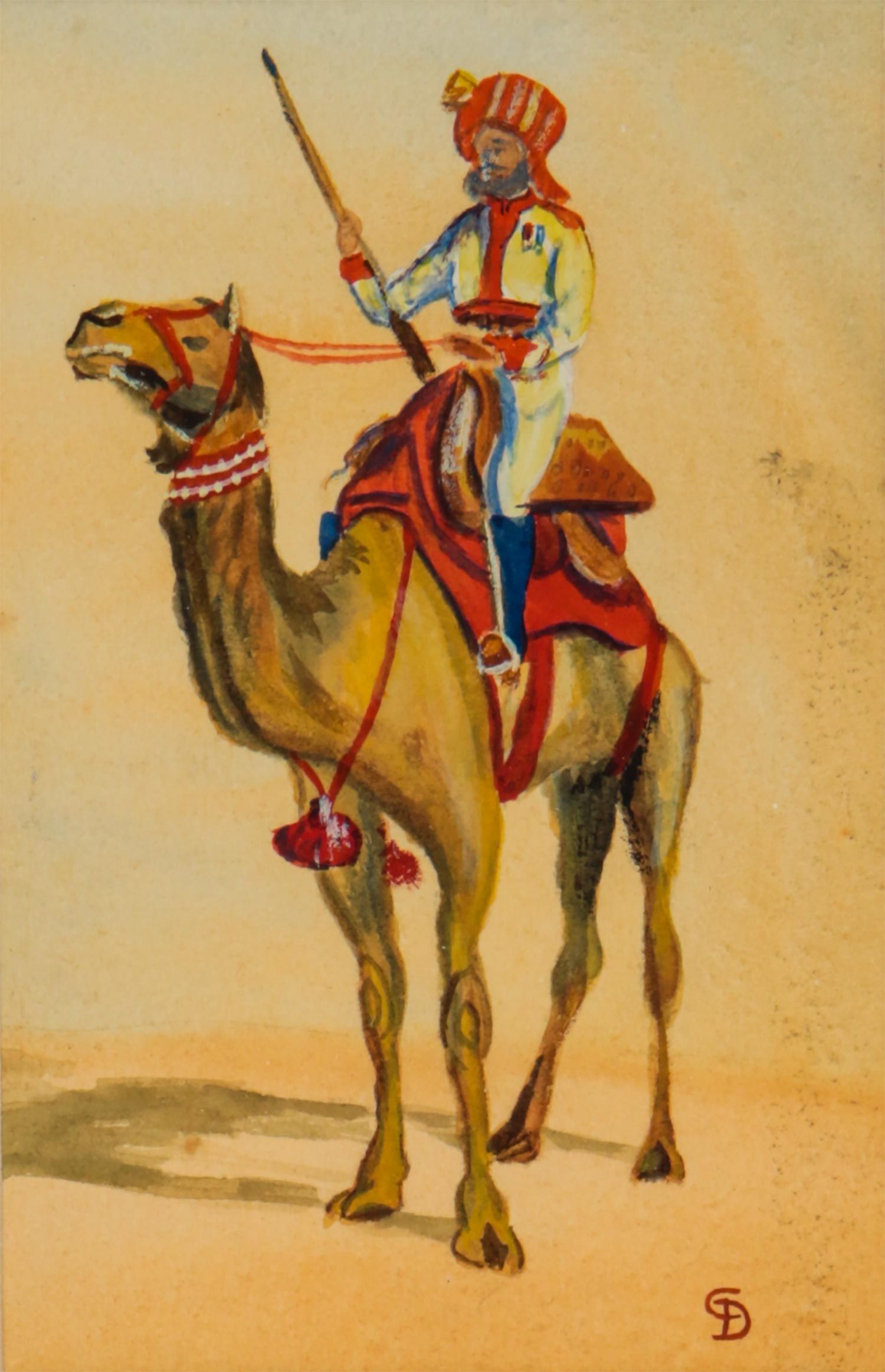 CAMEL WARRIOR by English School at Ross's Online Art Auctions