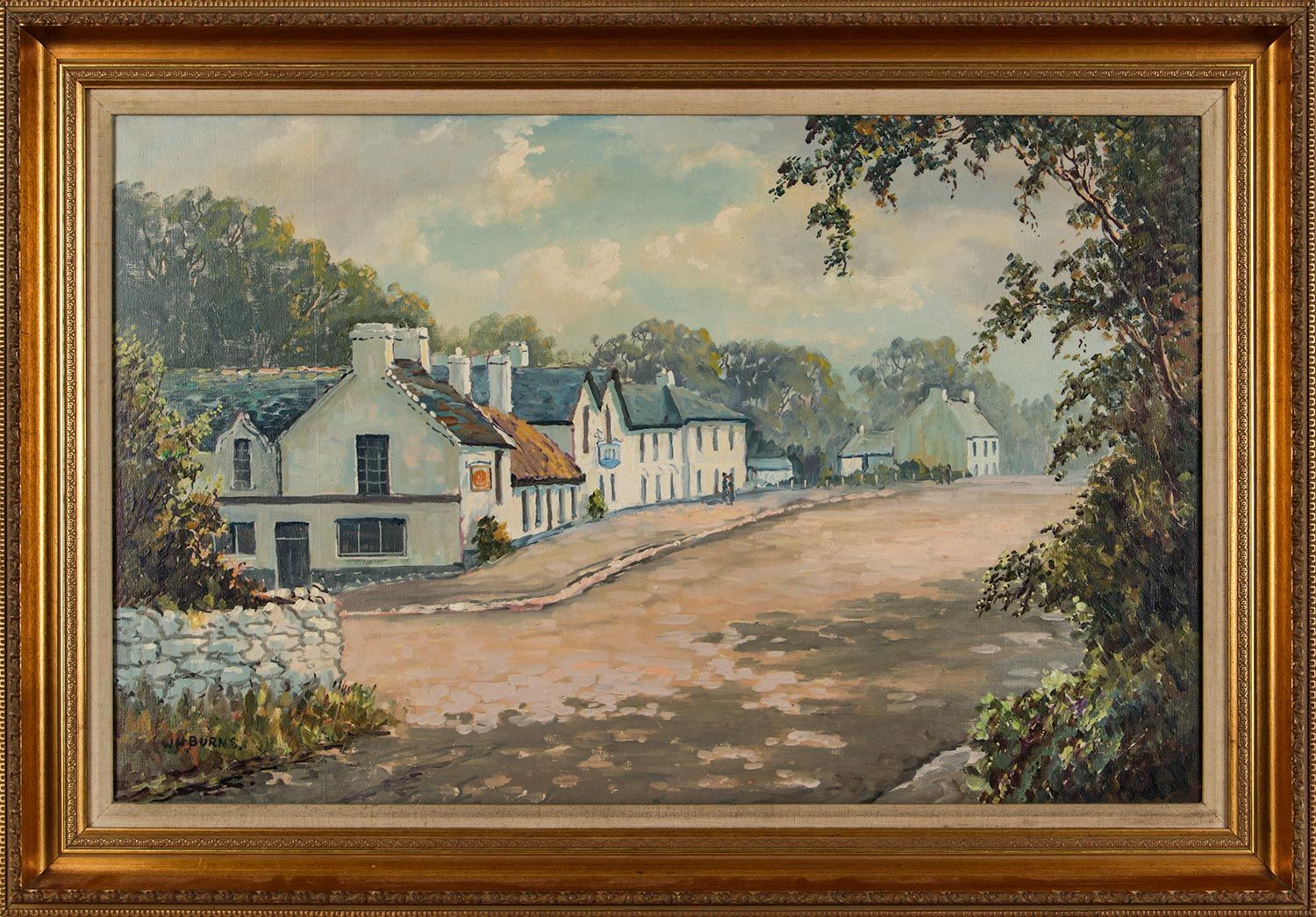THE CRAWFORDSBURN INN by William Henry  Burns at Ross's Online Art Auctions