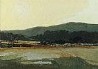 DISTANT FARM BUILDINGS by William James Watson at Ross's Online Art Auctions
