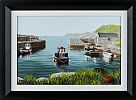 BALLINTOY HARBOUR, COUNTY ANTRIM by Keith Glasgow at Ross's Online Art Auctions