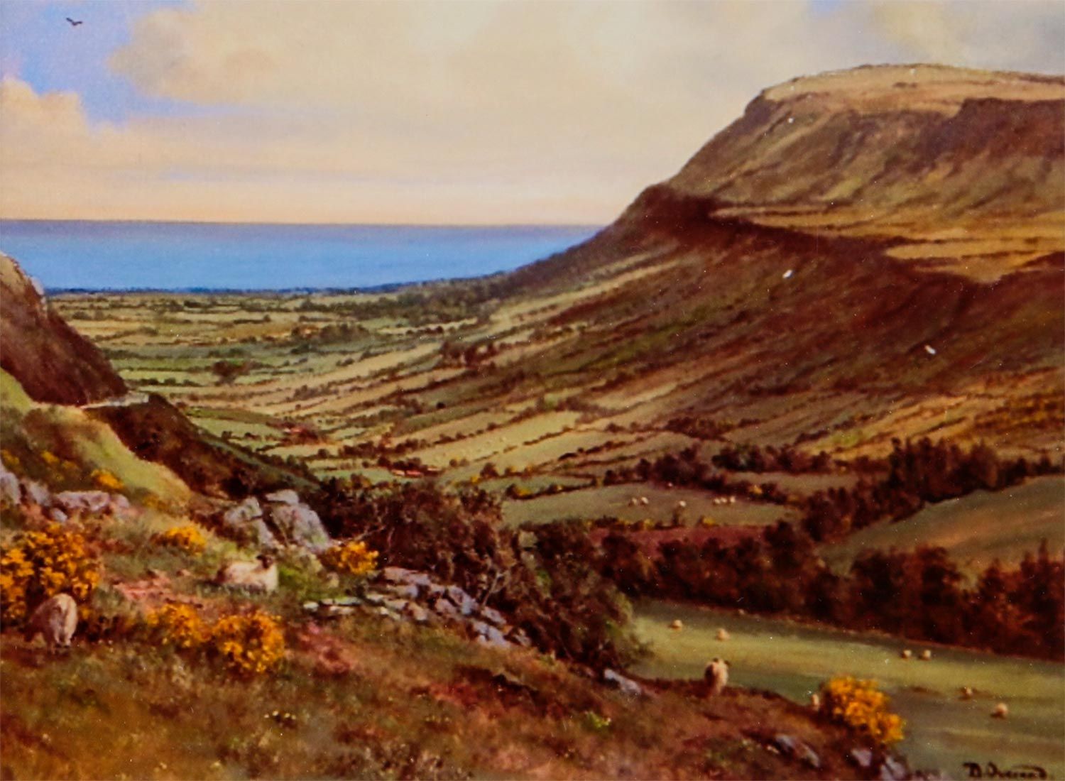 GLENARIFFE, CO.ANTRIM by David Overend at Ross's Online Art Auctions