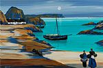BALLINTOY MOONLIGHT by J.P. Rooney at Ross's Online Art Auctions