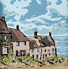 COTTAGES BY THE SEA by Sean Lorinyenko at Ross's Online Art Auctions