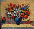 STILL LIFE, FLOWERPIECE by J. Kothera at Ross's Online Art Auctions
