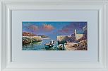 BALLINTOY HARBOUR, CO.ANTRIM by William Cunningham at Ross's Online Art Auctions