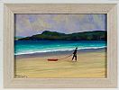 BODY BOARDER AT MARBLE HILL , DONEGAL by Sean Loughrey at Ross's Online Art Auctions