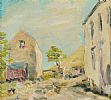 FARMYARD AND PORT ERIN , ISLE OF MAN by J.T.R. Corrib at Ross's Online Art Auctions
