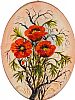 STILL LIFE, POPPIES by Pat Montgomery at Ross's Online Art Auctions