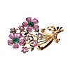 1940'S COSTUME FLORAL BROOCH at Ross's Online Art Auctions