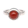 STERLING SILVER CARNELIAN RING at Ross's Online Art Auctions