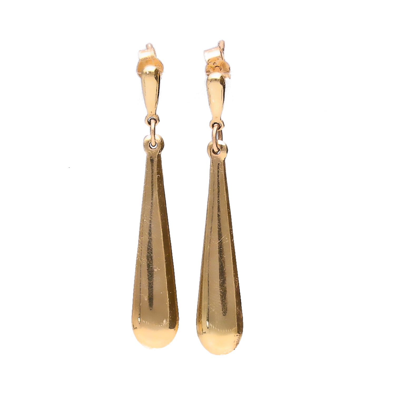 9CT GOLD DROP EARRINGS at Ross's Online Art Auctions