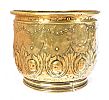 LARGE EMBOSSED BRASS LOG BUCKET at Ross's Online Art Auctions