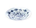 CHINESE BLUE & WHITE PORCELAIN PLATE at Ross's Online Art Auctions