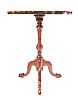 MAHOGANY SHAPED TOP LAMP TABLE at Ross's Online Art Auctions