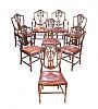 SET OF EIGHT DINING ROOM CHAIRS at Ross's Online Art Auctions