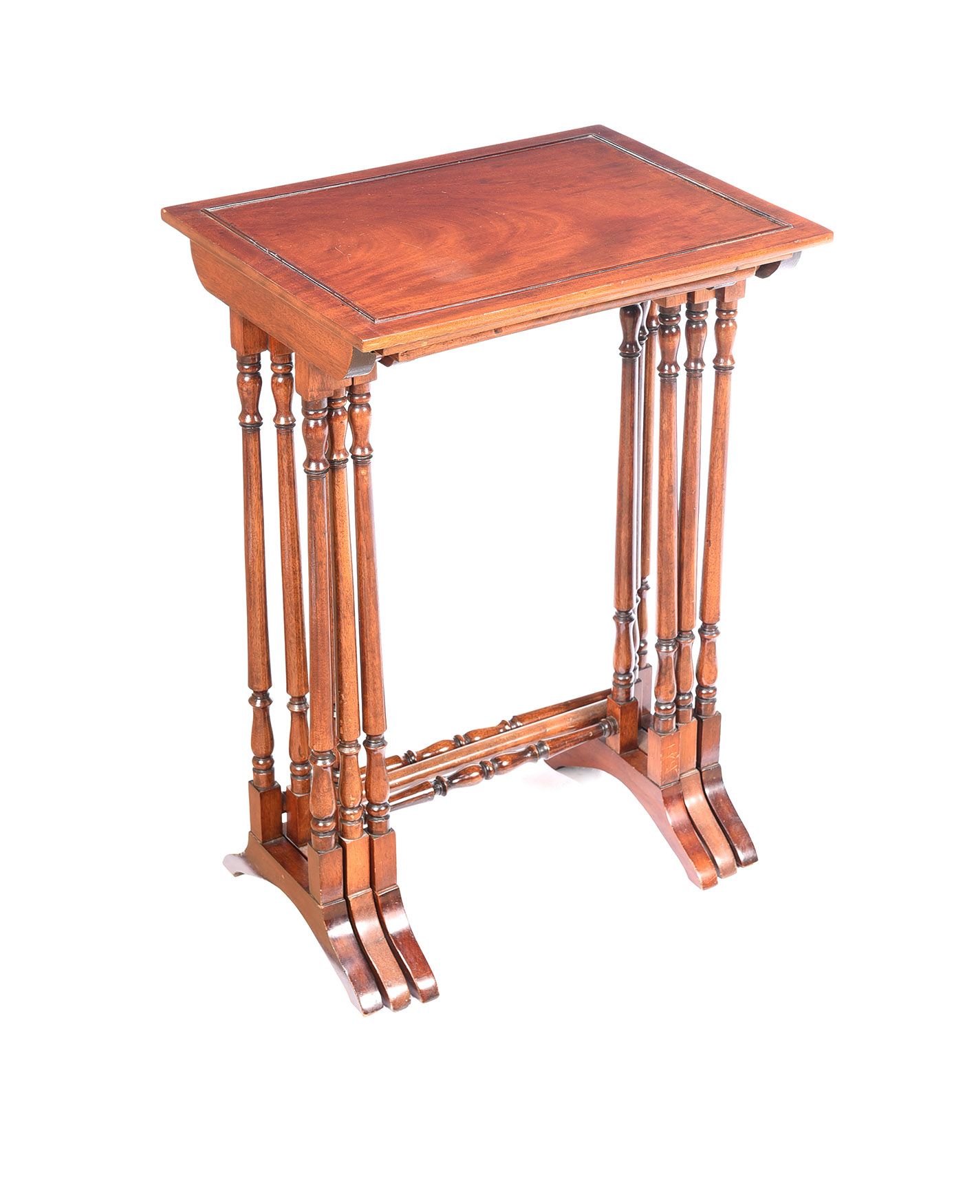 EDWARDIAN NEST OF THREE TABLES at Ross's Online Art Auctions