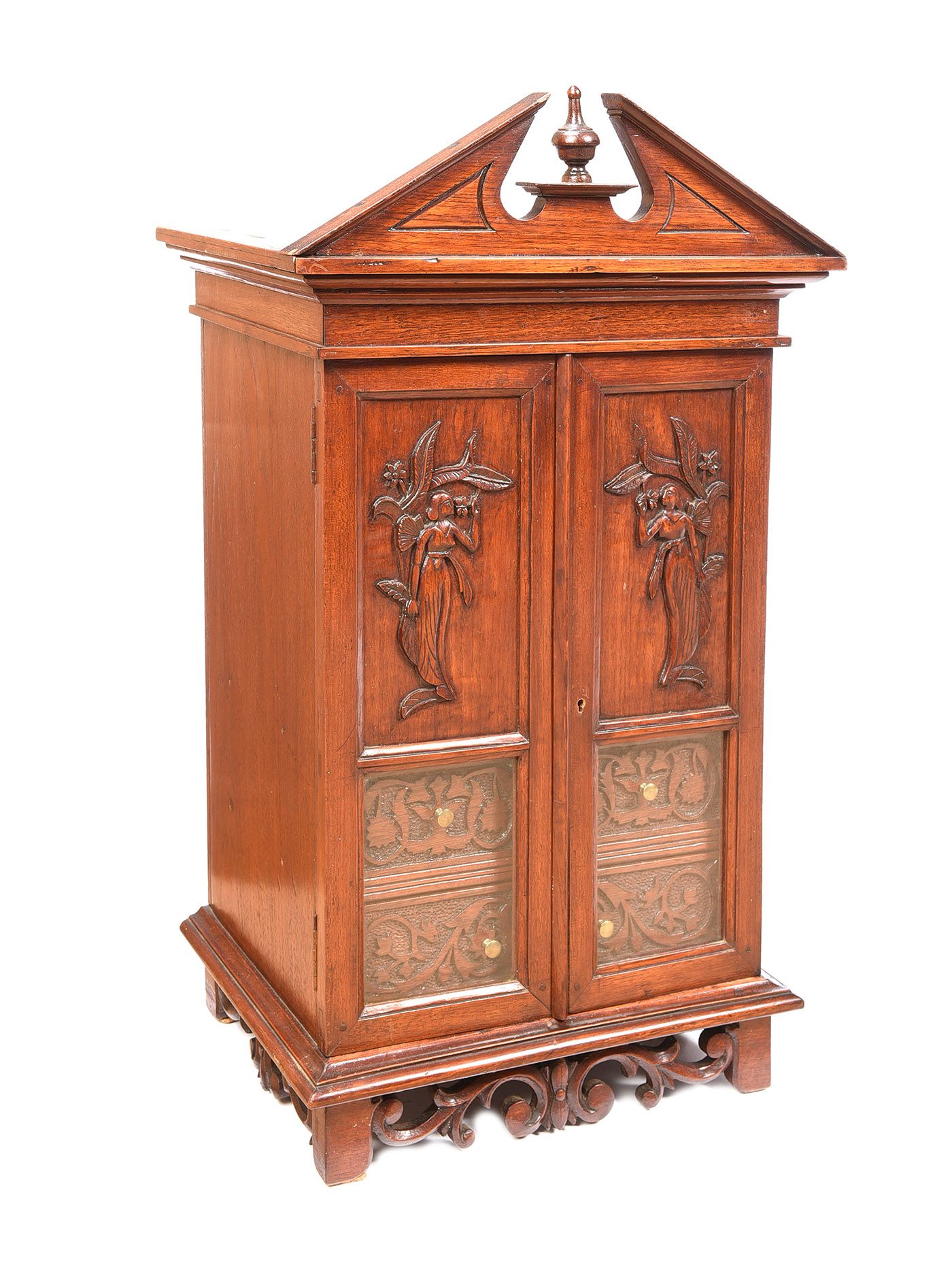 VICTORIAN MAHOGANY SMOKING CABINET at Ross's Online Art Auctions