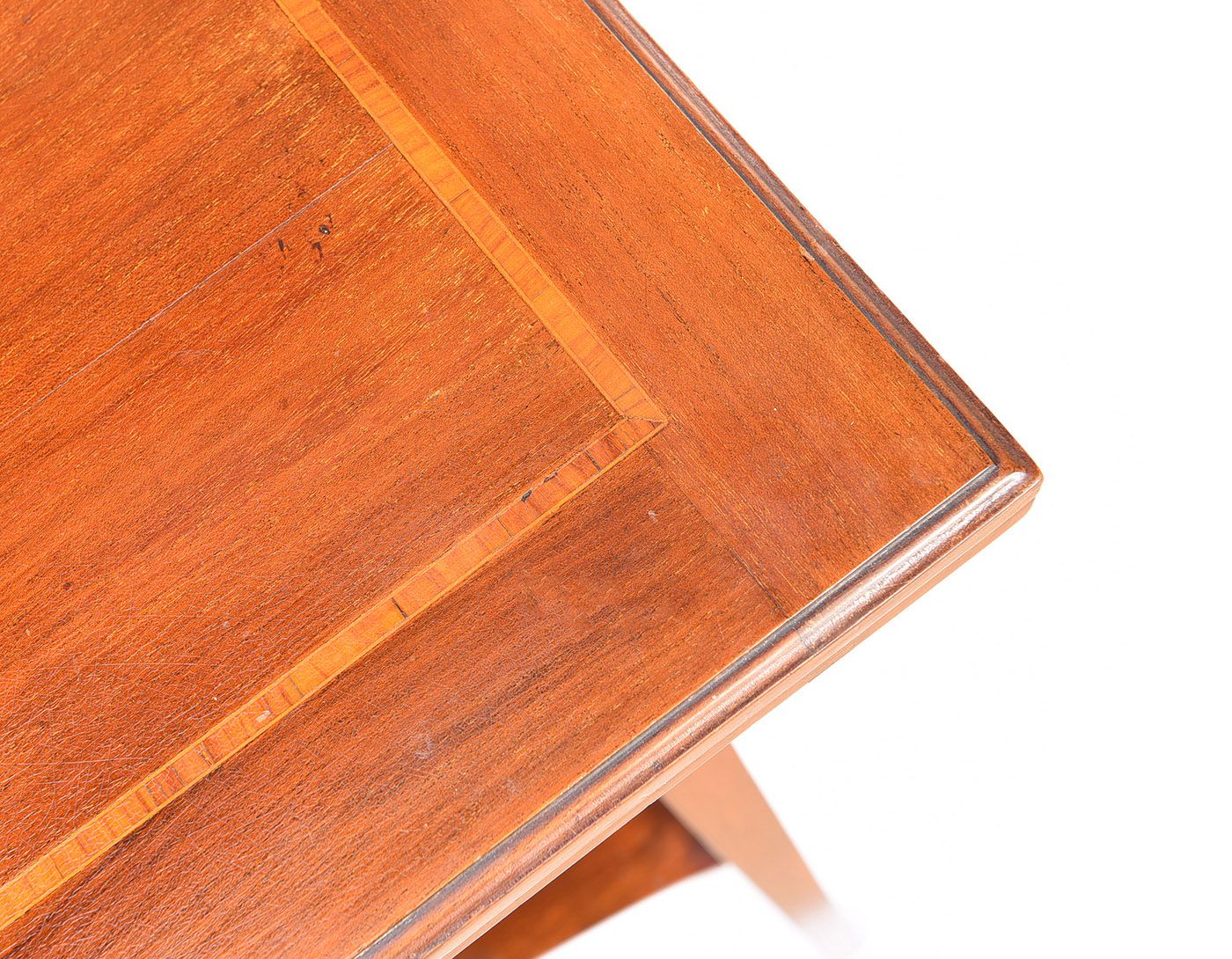 EDWARDIAN INLAID MAHOGANY TURN OVER LEAF TABLE at Ross's Online Art Auctions