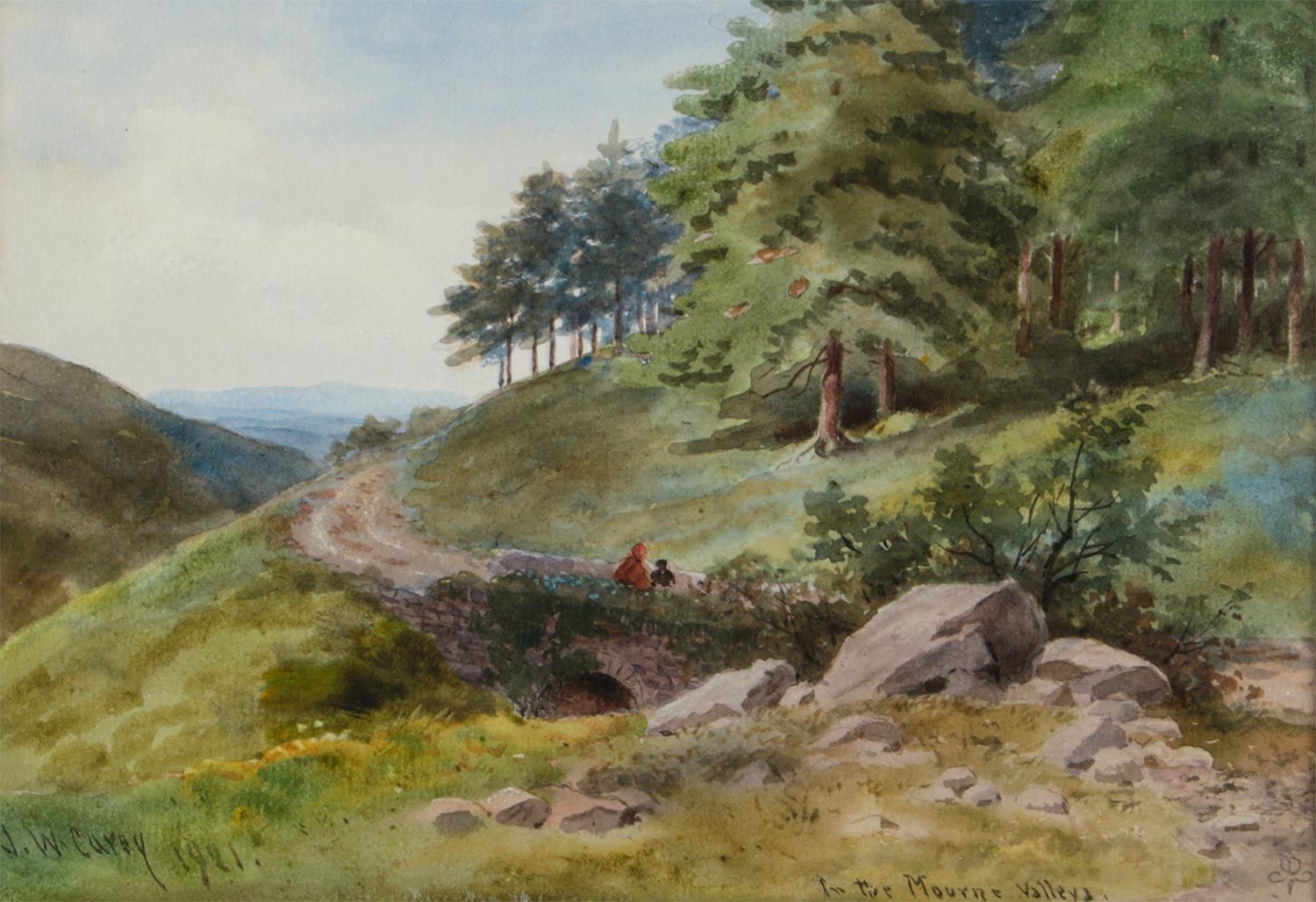IN THE MOURNE VALLEY by Joseph William  Carey RUA at Ross's Online Art Auctions