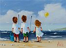SEASIDE DAYS by Michelle Carlin at Ross's Online Art Auctions