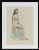 FEMALE SEATED NUDE by Maurice Canning  Wilks ARHA RUA at Ross's Online Art Auctions