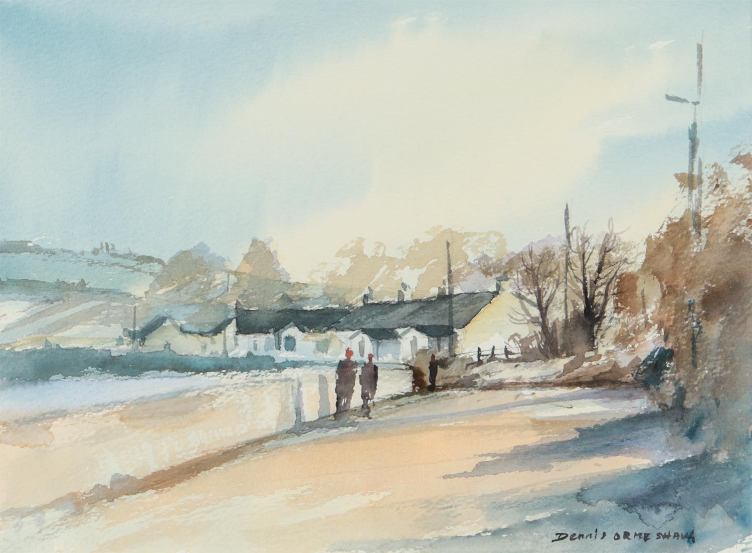 COTTAGES , KILKEEL by Dennis Orme Shaw at Ross's Online Art Auctions