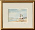 BEACHED BOAT by Rodger J. Sloan at Ross's Online Art Auctions