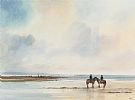 PONYS ON THE BEACH by Tom Kerr at Ross's Online Art Auctions
