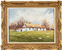 DESERTED COTTAGE, NEAR CULDAFF, DONEGAL by Manson Blair UWS at Ross's Online Art Auctions