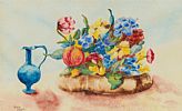 STILL LIFE , FLOWERS by Alex Cook at Ross's Online Art Auctions