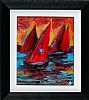 THE GALWAY HOOKERS by John Stewart at Ross's Online Art Auctions