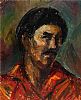 SPANISH MALE PORTRAIT by George Campbell RHA RUA at Ross's Online Art Auctions