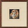 STUDY OF A LION by William McKibbin at Ross's Online Art Auctions