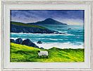 SHEEP AT ACHILL ISLAND by Sean Loughrey at Ross's Online Art Auctions