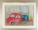 THE RED CAR by Cara Hamilton at Ross's Online Art Auctions